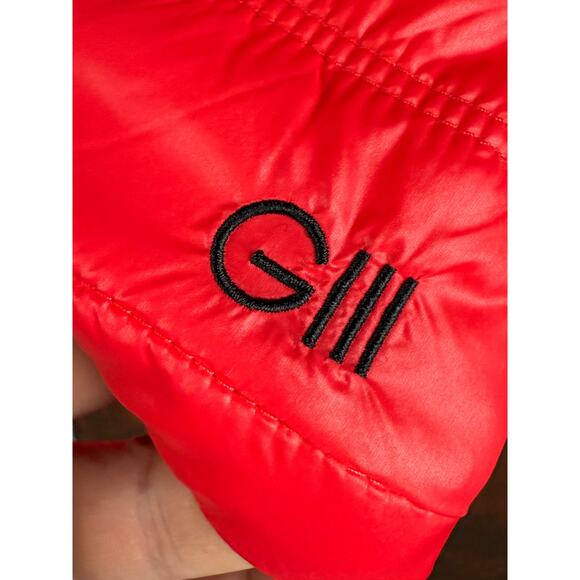 Texas Tech Red Raiders G-III Carl Banks Puffer Jacket Red Black Bred Womens XL - Picture 4 of 9